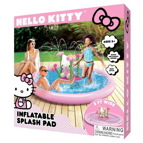 Hello Kitty Other - Hello Kitty Inflatable Splash Pad - 5 Feet Wide